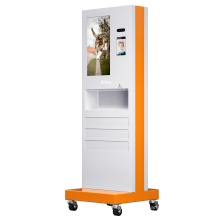 Face Recognition Terminal Temperature Measurement Kiosk with Touchless Hand Sanitizer Dispenser